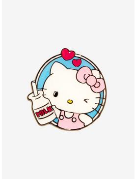 Hello Kitty Milk Enamel Pin, , hi-res