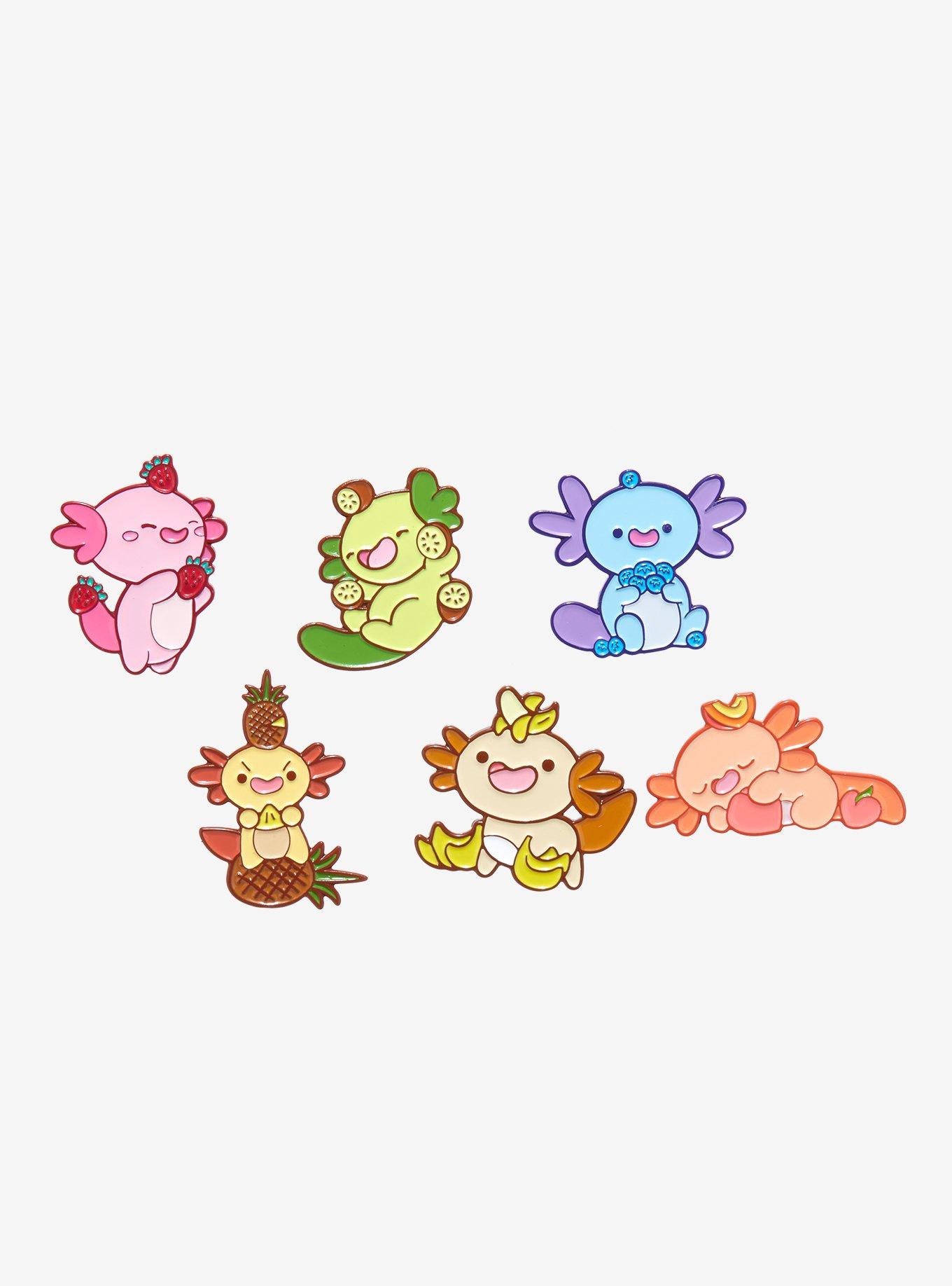 Snacks-A-Lotl Fruit Axolotl Blind Box Enamel Pin, , hi-res