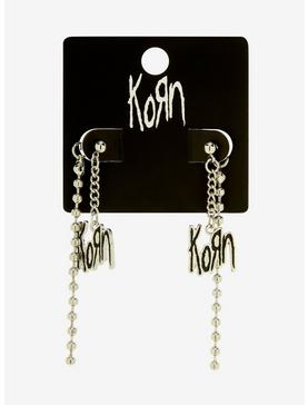 Korn Ball Chain Front/Back Earrings, , hi-res