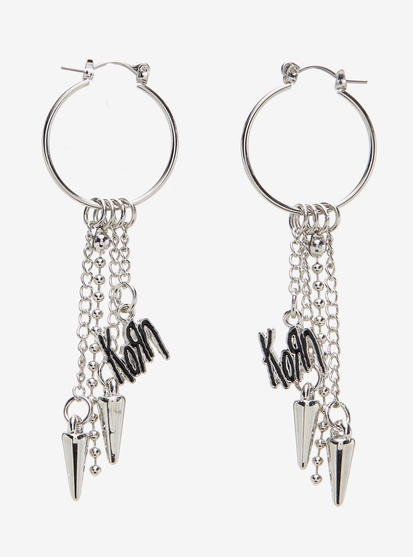 Spike earrings hot topic sale