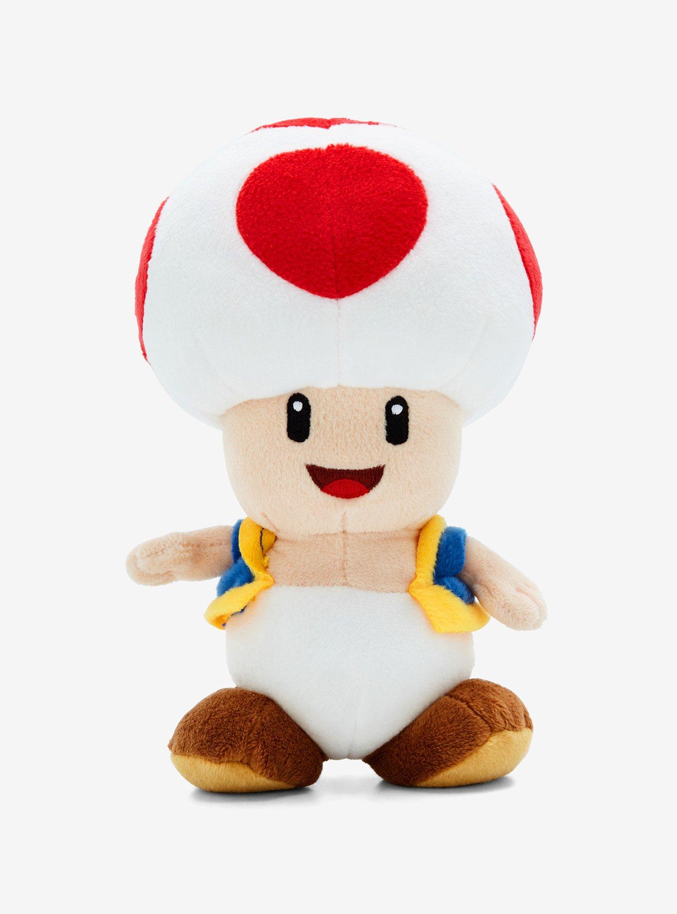 Super Mario Bros. Toad Smiling 8 Inch Plush, , hi-res