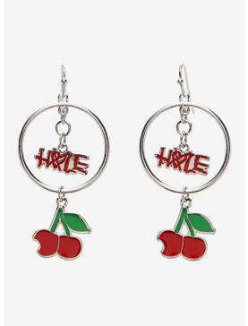 Hole Cherry Circle Earrings, , hi-res