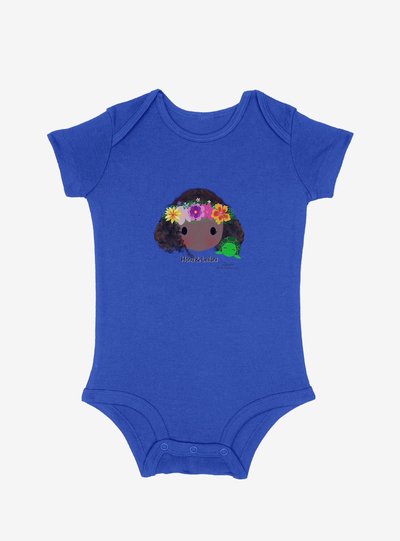 Bunnylou Honu And Leilani Infant Bodysuit - BLUE