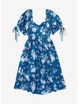 Plus Size Disney Cinderella Floral Icons Allover Print Dress - BoxLunch Exclusive, , hi-res
