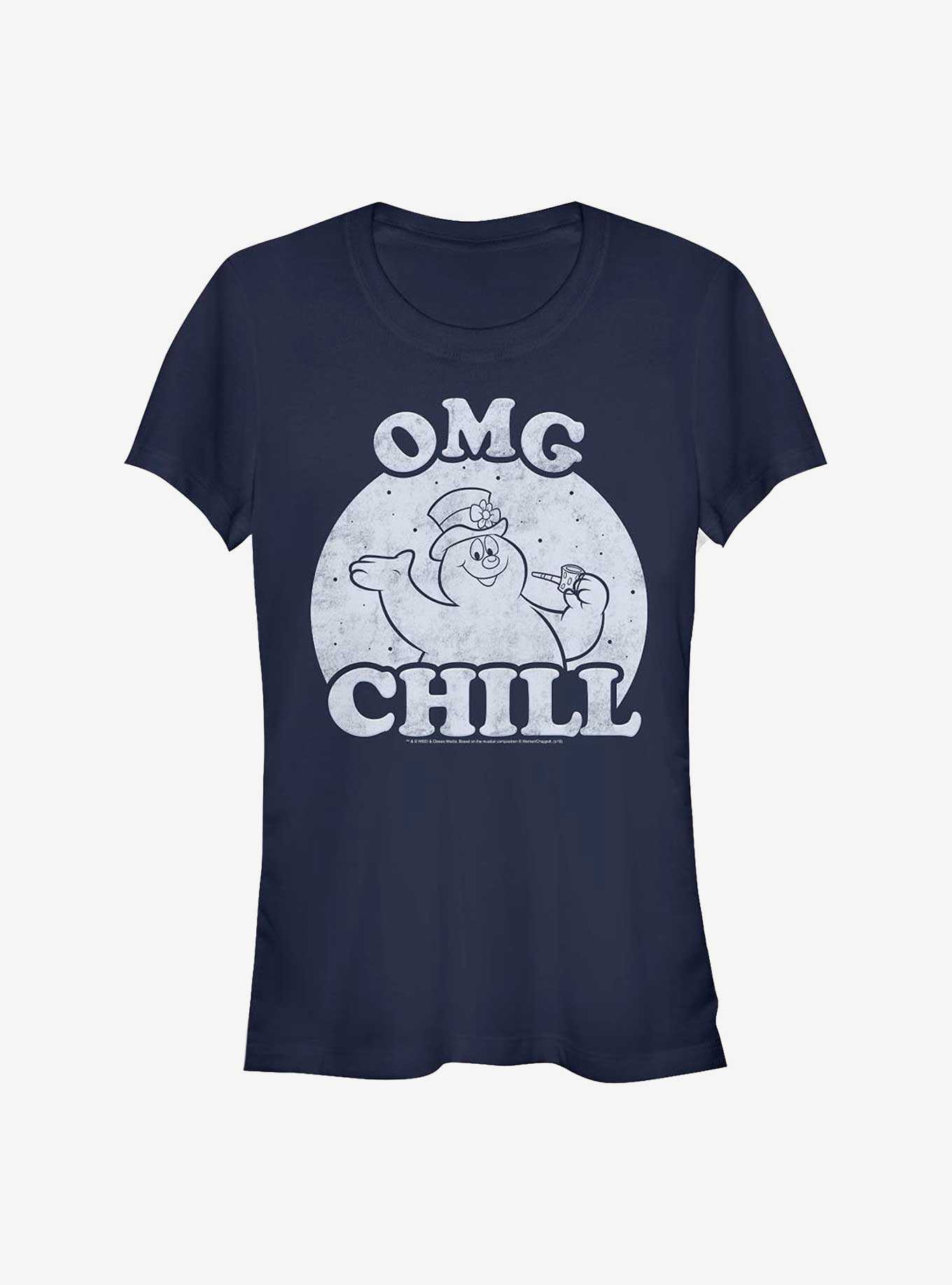 Frosty The Snowman Omg Chill Girls T-Shirt, , hi-res