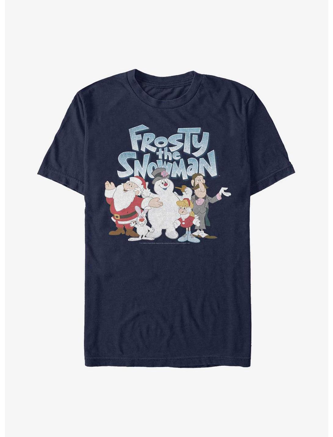 Frosty The Snowman Group Shot T-Shirt, NAVY, hi-res