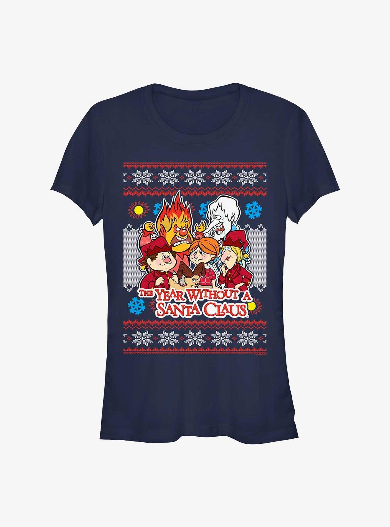 The Year Without A Santa Claus Christmas Gang Girls T-Shirt, NAVY, hi-res