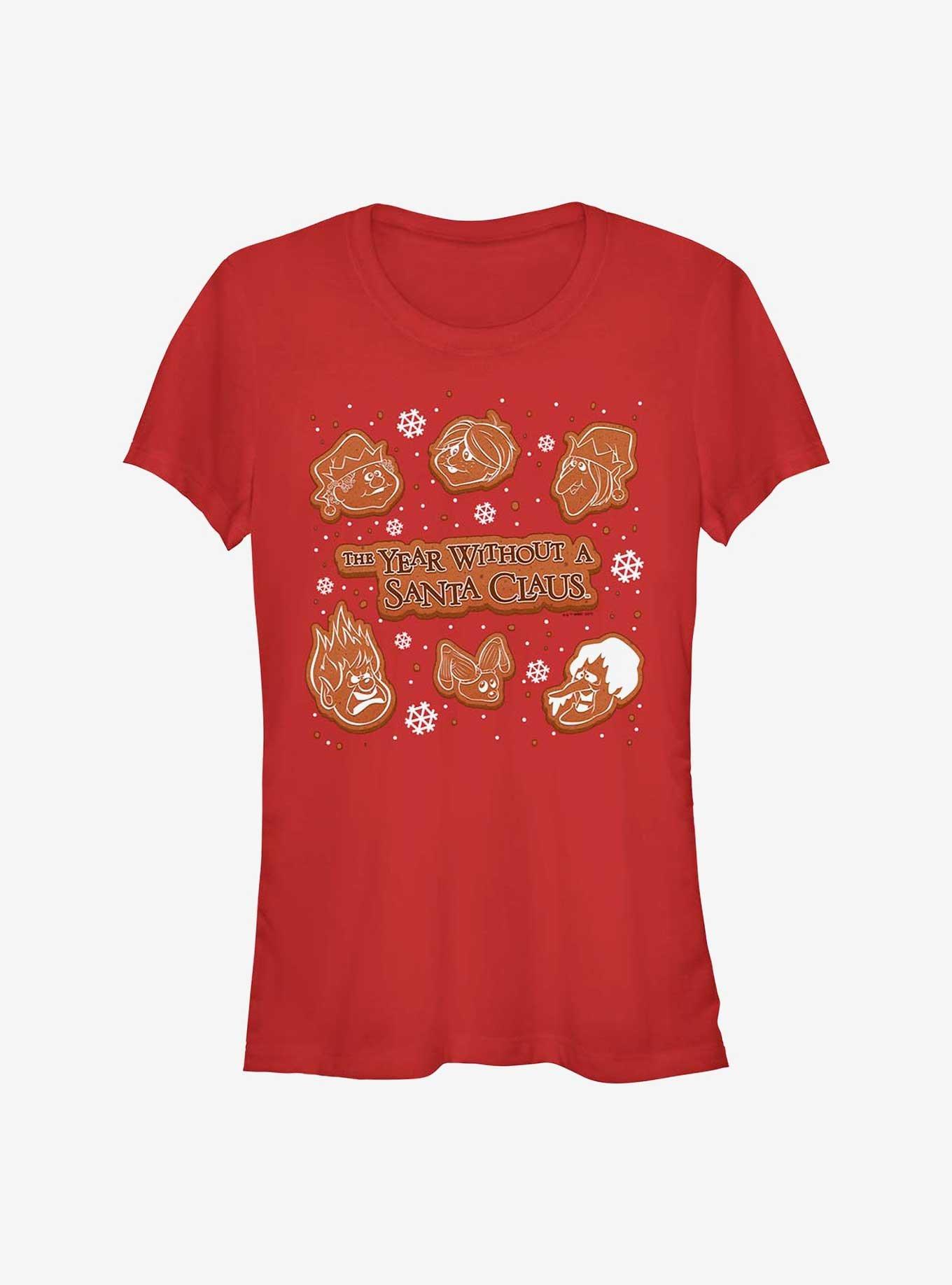The Year Without A Santa Claus Gingerbread Squad Girls T-Shirt, RED, hi-res