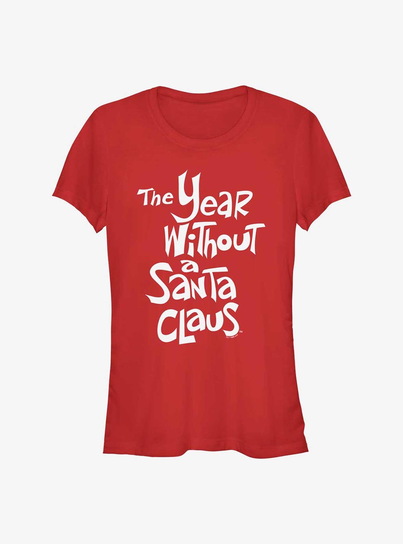 The Year Without A Santa Claus Logo Girls T-Shirt, RED, hi-res