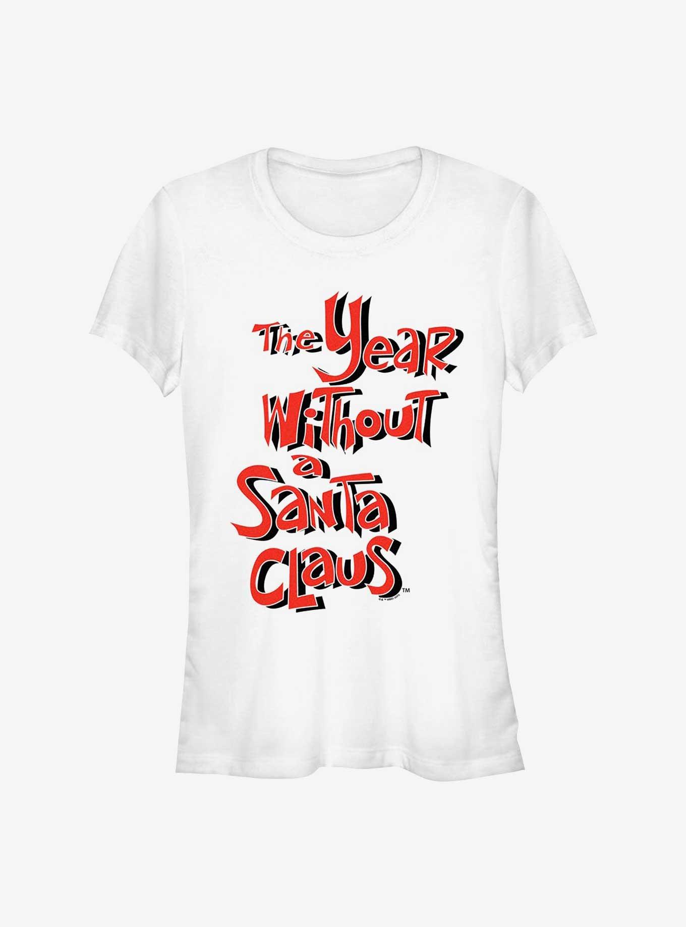 The Year Without A Santa Claus Logo Girls T-Shirt, WHITE, hi-res