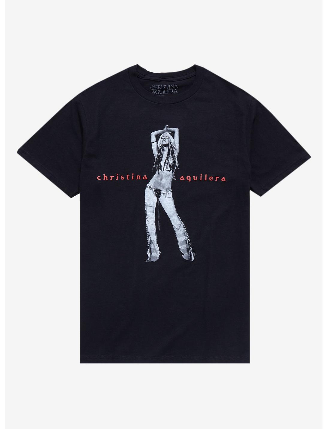 Christina Aguilera Stripped Album Cover T-Shirt, BLACK, hi-res