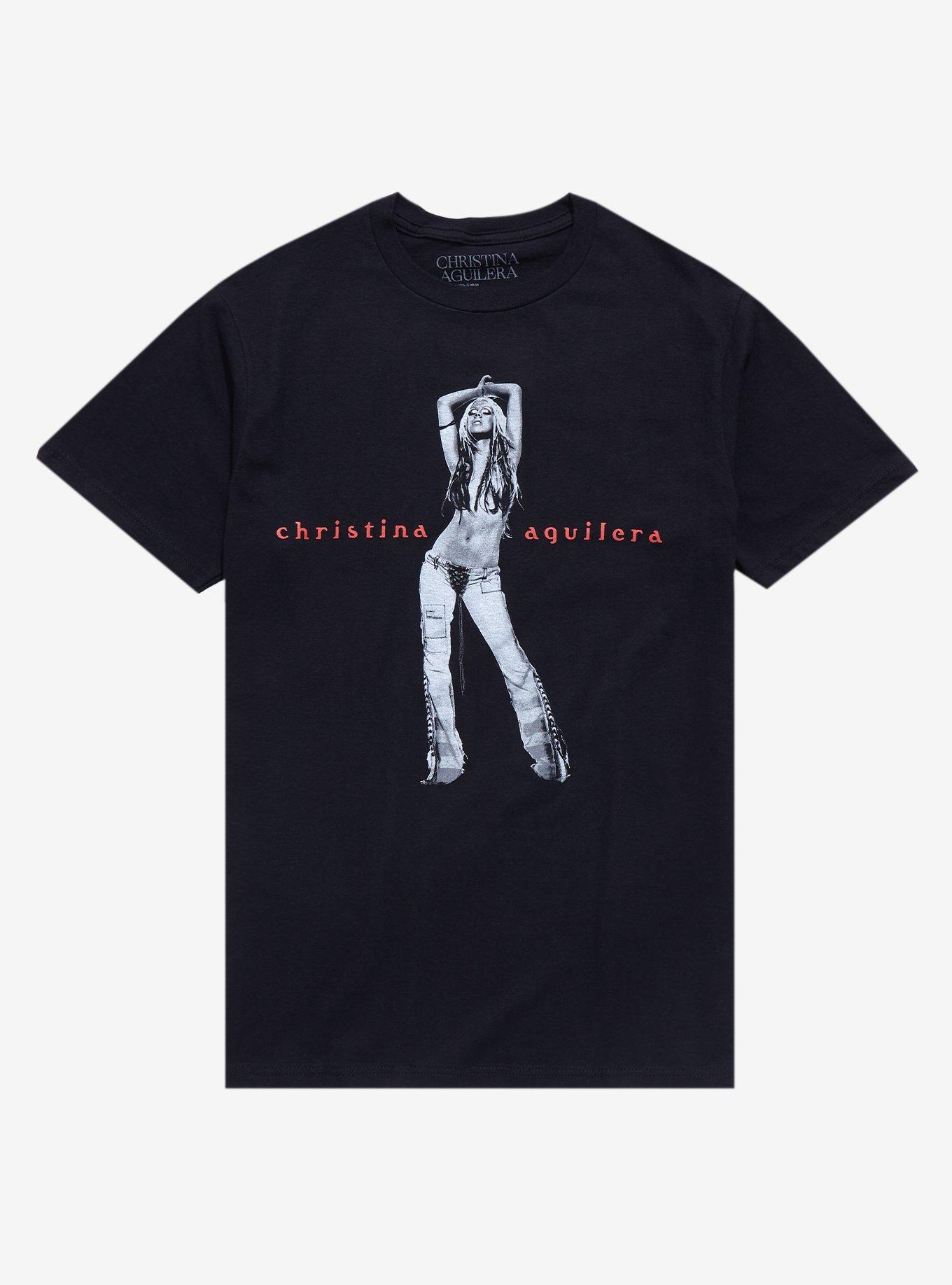 Christina Aguilera Stripped Album Cover T-Shirt, BLACK, hi-res