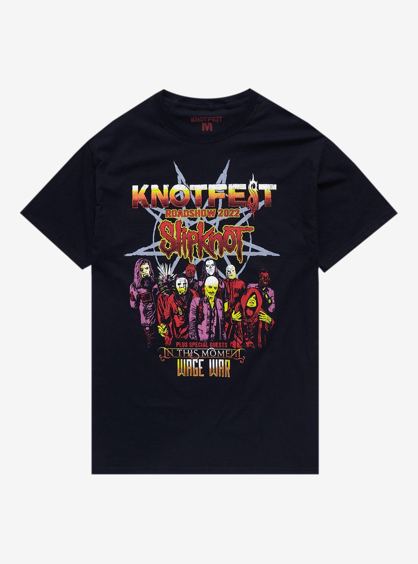 Slipknot Knotfest Roadshow 2022 Tour With Wage War T-Shirt, BLACK, hi-res