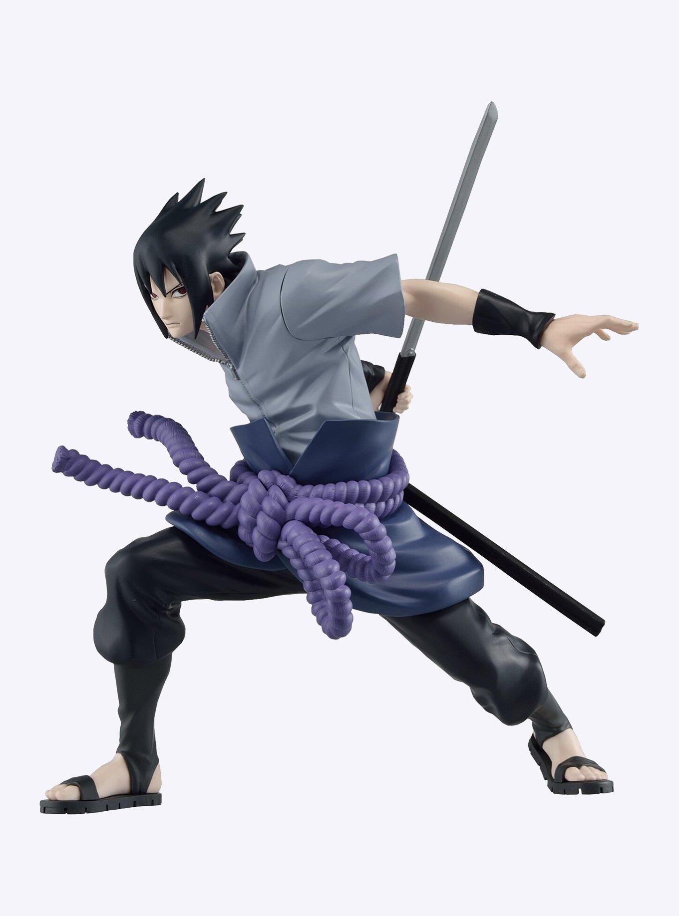Banpresto Naruto Shippuden Vibration Stars Sasuke Uchiha III Figure, , hi-res