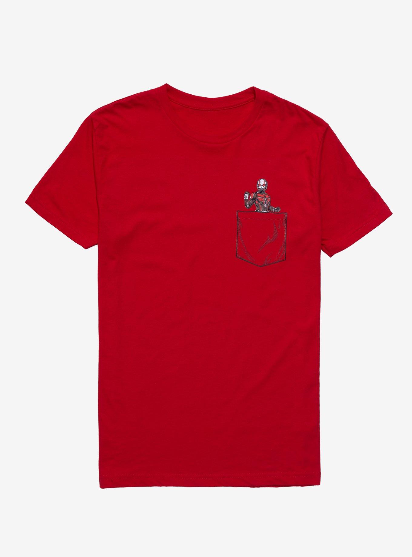 Marvel Ant-Man And The Wasp: Quantumania Ant-Man Pocket T-Shirt, RED, hi-res