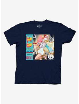 Plus Size One Piece Film: Red Uta Record Cover T-Shirt, , hi-res