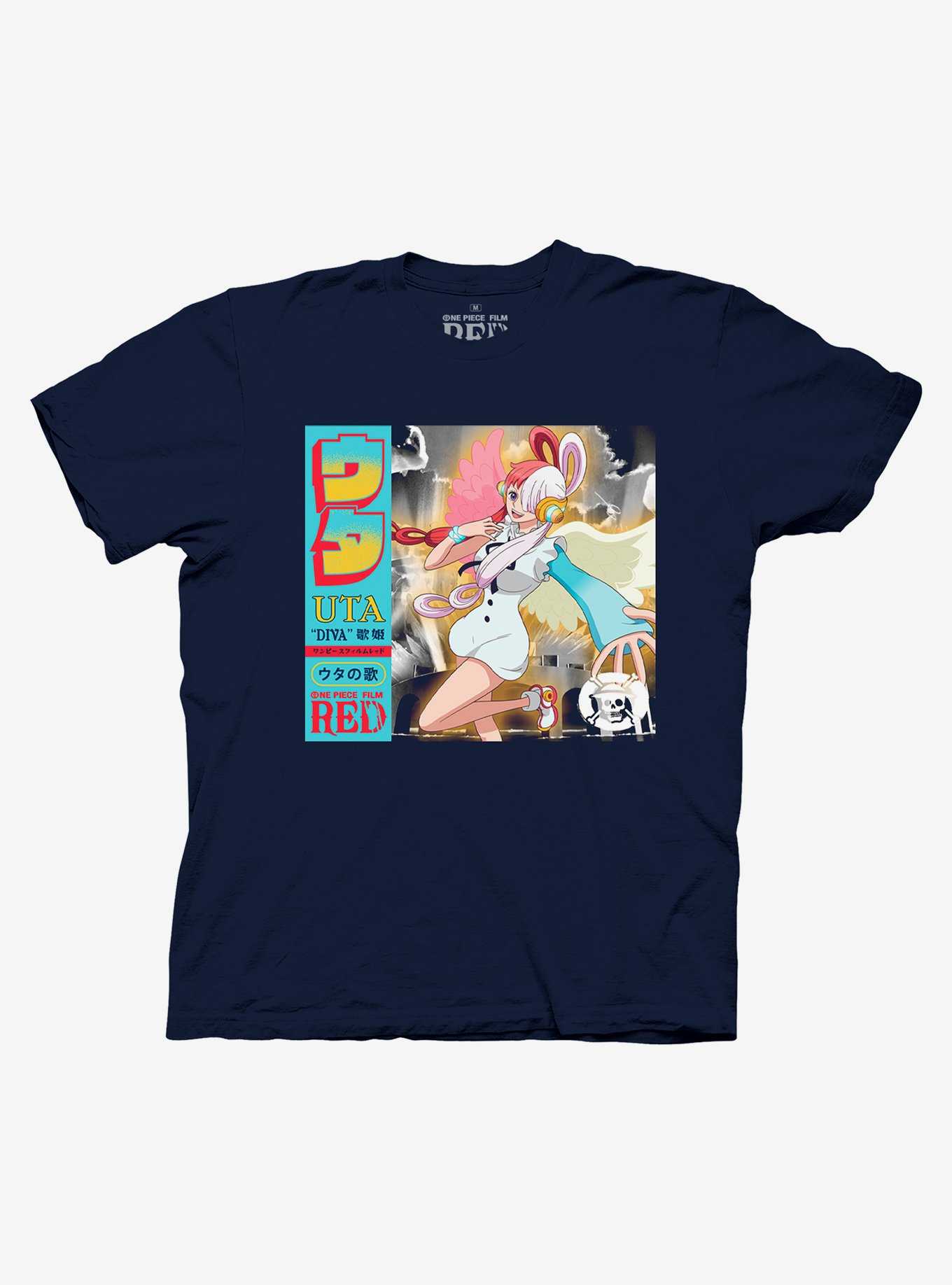 One Piece Film: Red Uta Record Cover T-Shirt, , hi-res