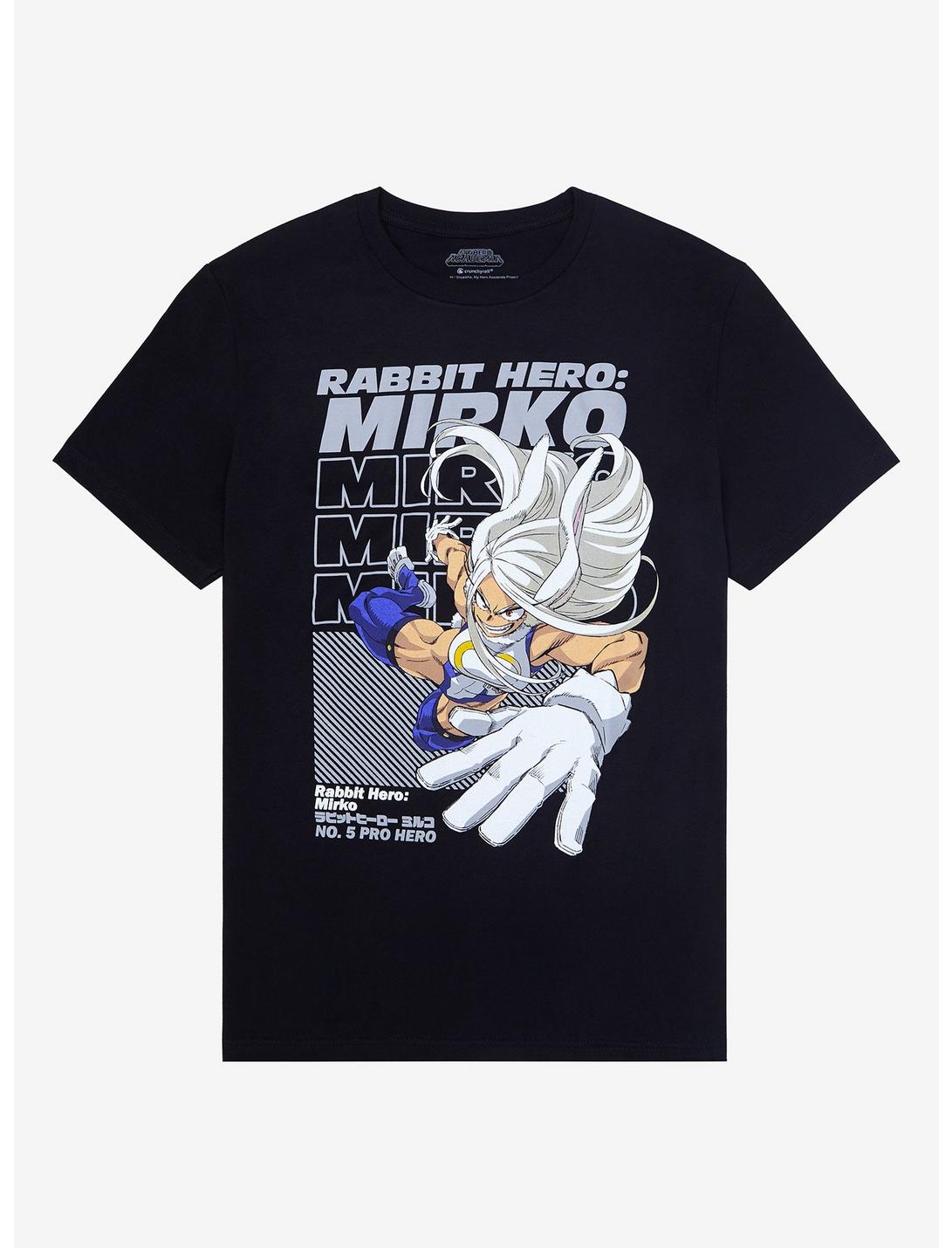 My Hero Academia Rabbit Hero: Mirko T-Shirt, BLACK, hi-res