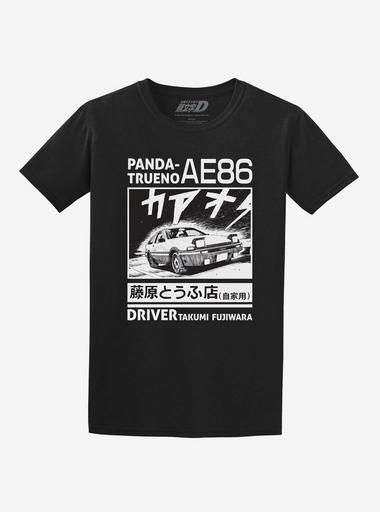 トップス INITIAL D TEE BLACK Initial D Panda Trueno Double-Sided T-Shirt | Hot Topic