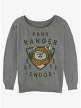 Star Wars Park Ranger Girls Slouchy Sweatshirt, GRAY HTR, hi-res