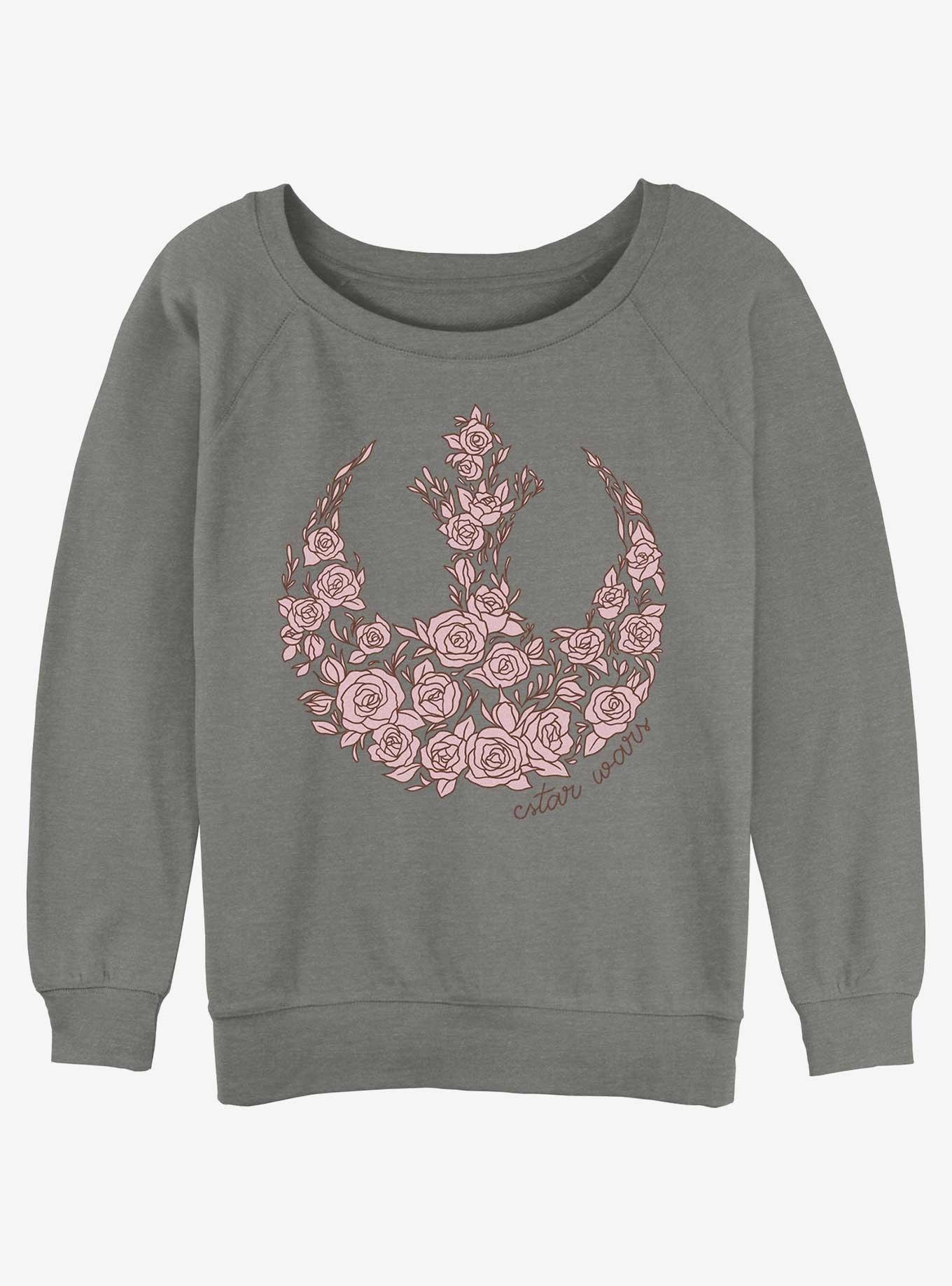 Star Wars Rose Rebel Girls Slouchy Sweatshirt, , hi-res