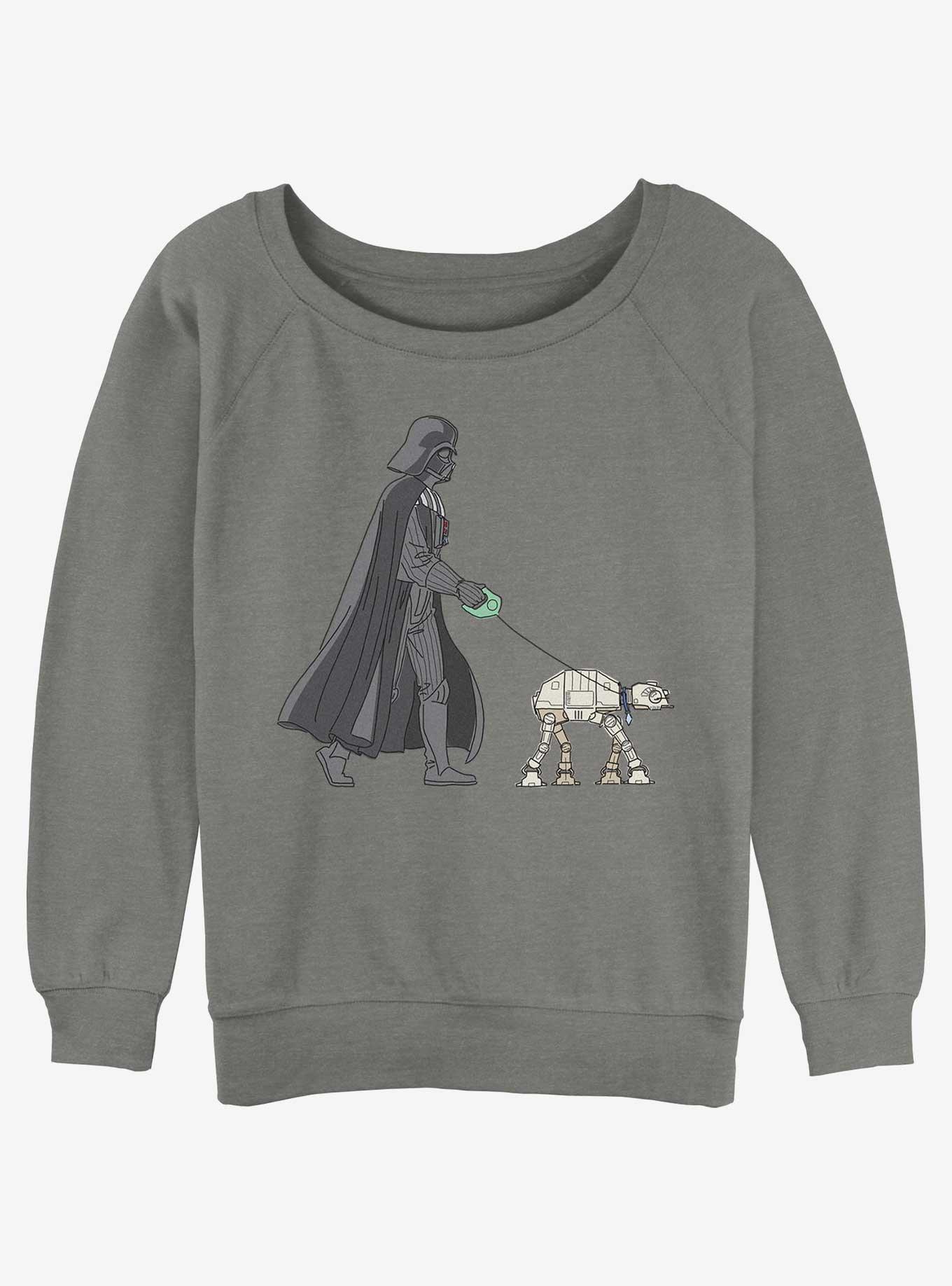 Star Wars Vader Walker Girls Slouchy Sweatshirt, GRAY HTR, hi-res