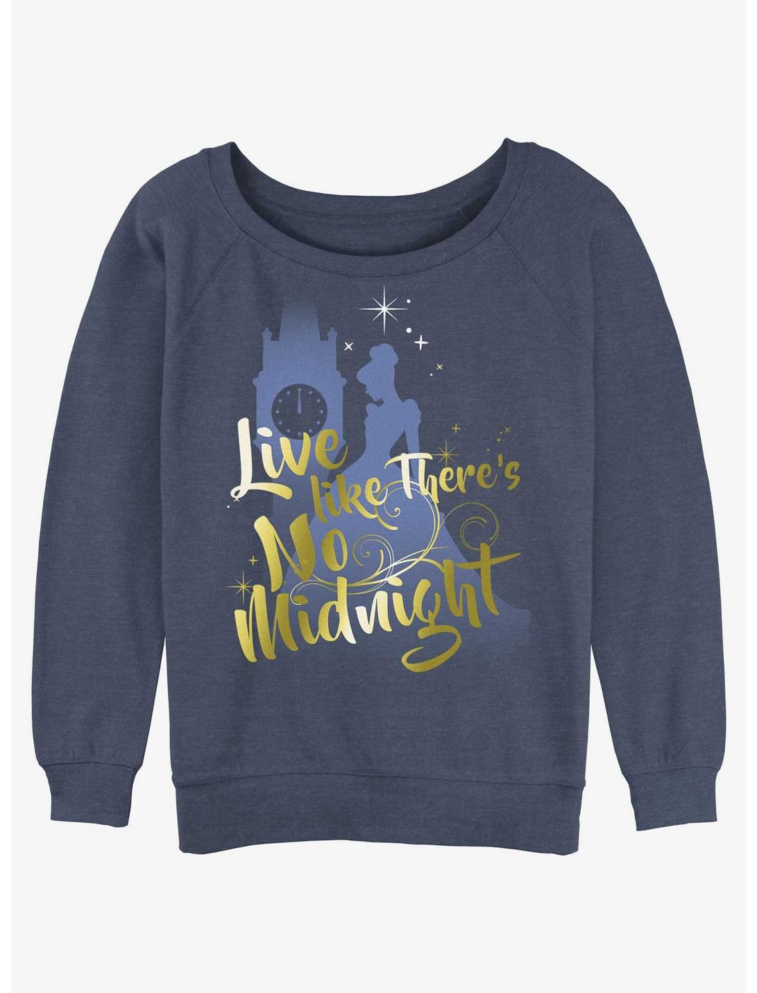 Disney Cinderella No Midnight Girls Slouchy Sweatshirt, BLUEHTR, hi-res