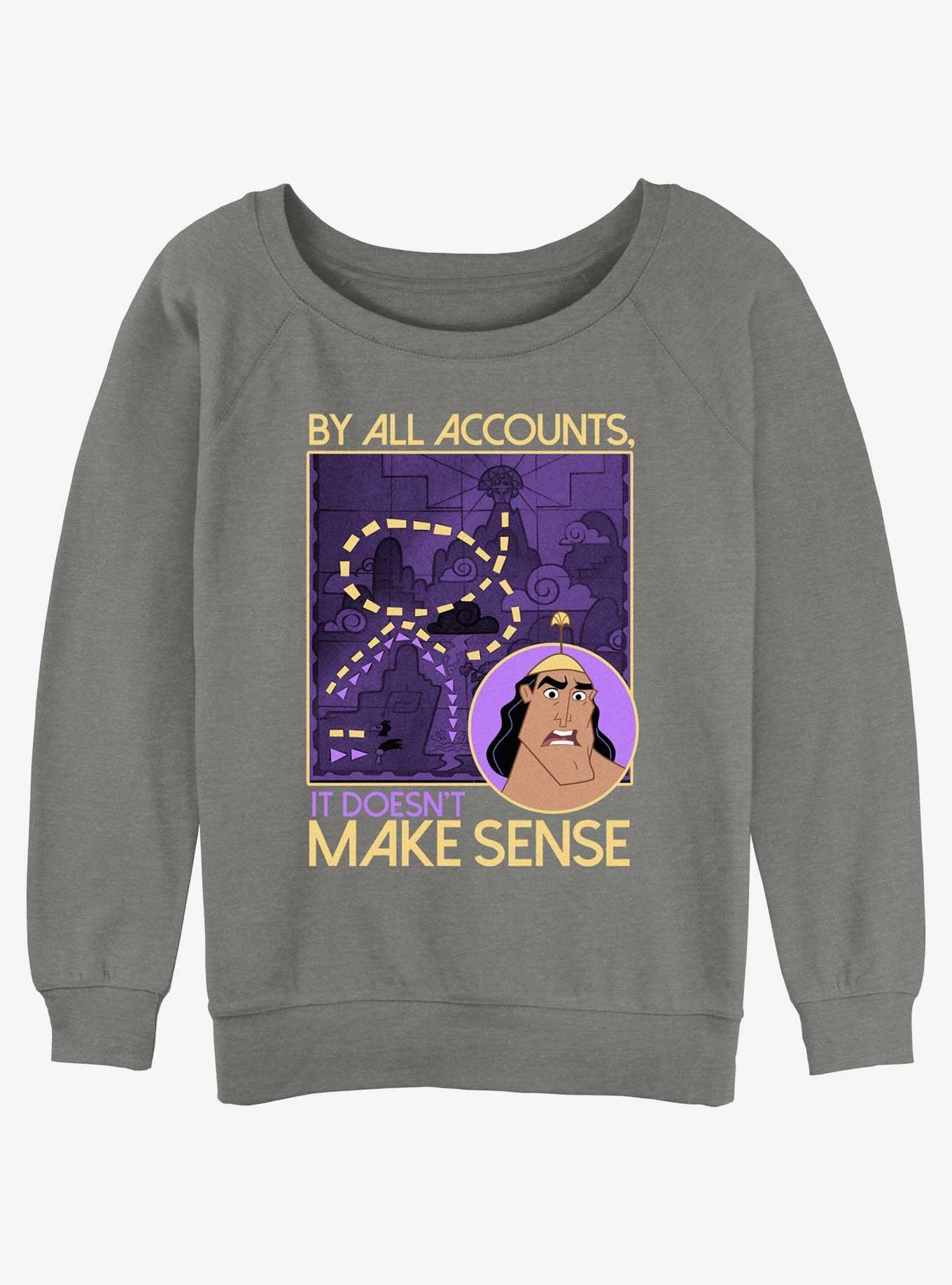 Disney The Emperor's New Groove Kronk Doesn't Make Sense Girls Slouchy Sweatshirt, , hi-res