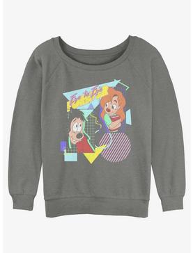 Disney Goofy Eye To Eye 80's Girls Slouchy Sweatshirt, , hi-res