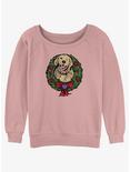 Marvel Hawkeye Lucky Wreath Girls Slouchy Sweatshirt, DESERTPNK, hi-res