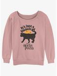 Disney Hocus Pocus Black Cat Binx Girls Slouchy Sweatshirt, DESERTPNK, hi-res