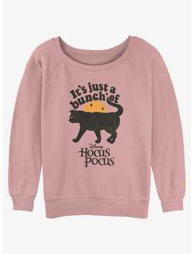 Disney Hocus Pocus Black Cat Binx Girls Slouchy Sweatshirt, , hi-res