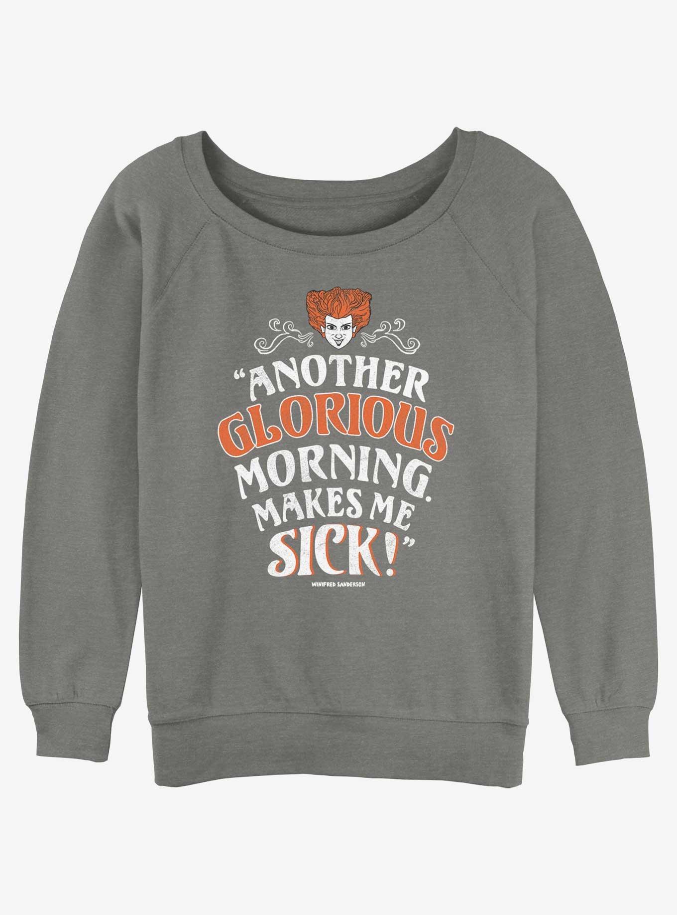 Disney Hocus Pocus Winnie Another Glorious Morning Girls Slouchy Sweatshirt, , hi-res