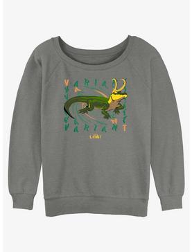 Marvel Loki Variant Alligator Loki Girls Slouchy Sweatshirt, , hi-res