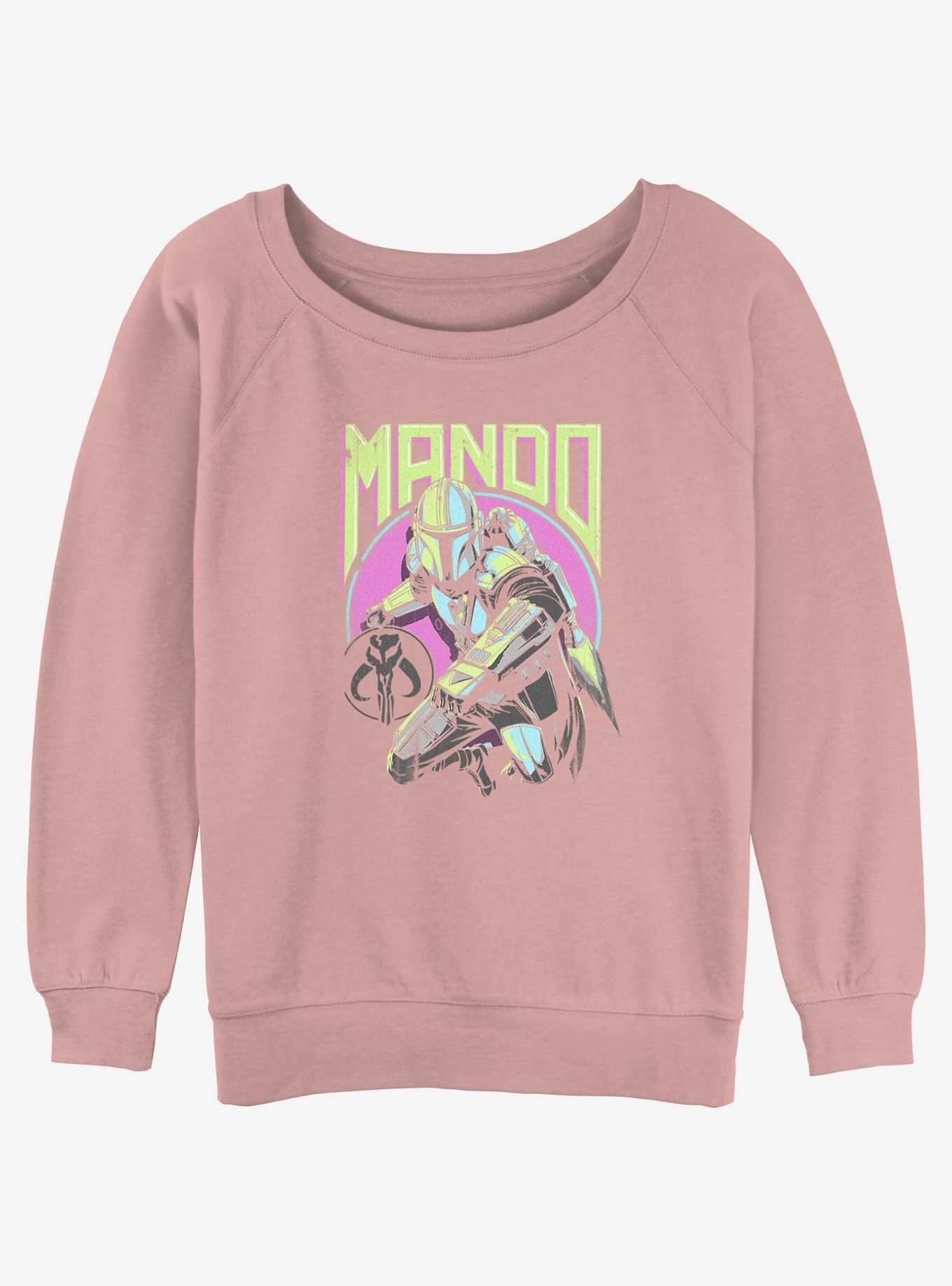 Star Wars The Mandalorian New Wave Girls Slouchy Sweatshirt, , hi-res