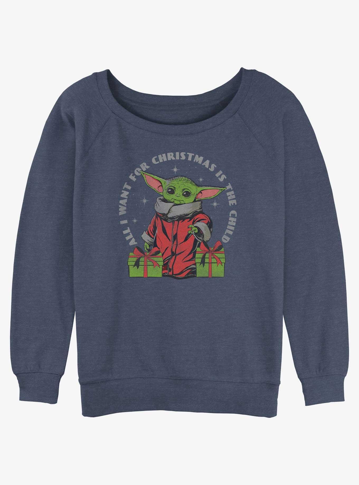 Star Wars The Mandalorian Want Child Girls Slouchy Sweatshirt, , hi-res