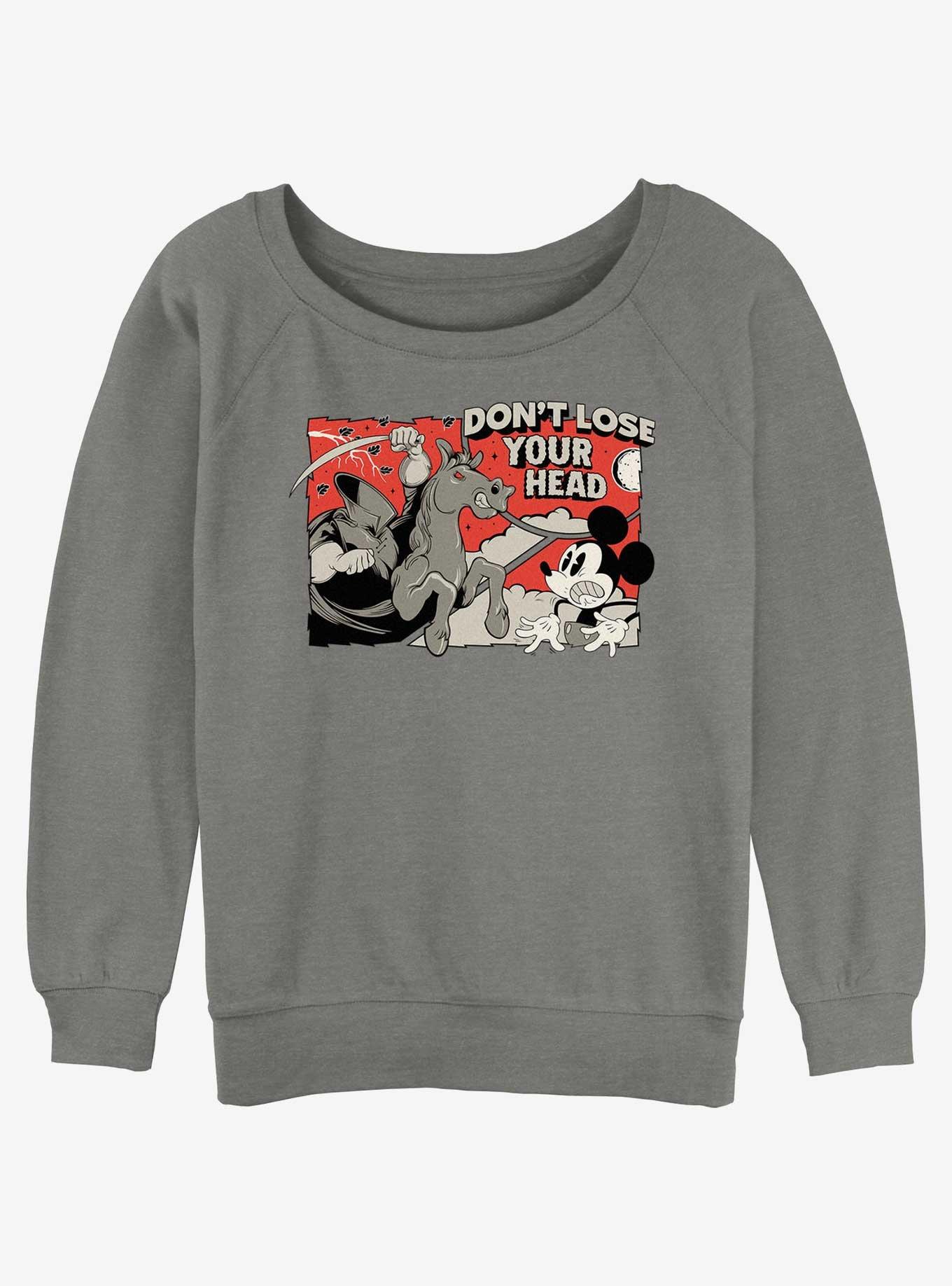 Disney Mickey Mouse Headless Horseman Girls Slouchy Sweatshirt, , hi-res