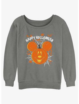Disney Mickey Mouse Jack O' Lantern Girls Slouchy Sweatshirt, , hi-res