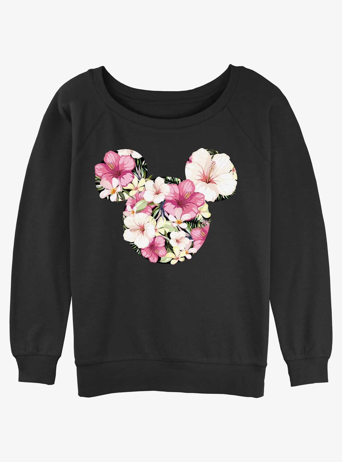 Disney Mickey Mouse Tropical Mouse Girls Slouchy Sweatshirt, , hi-res