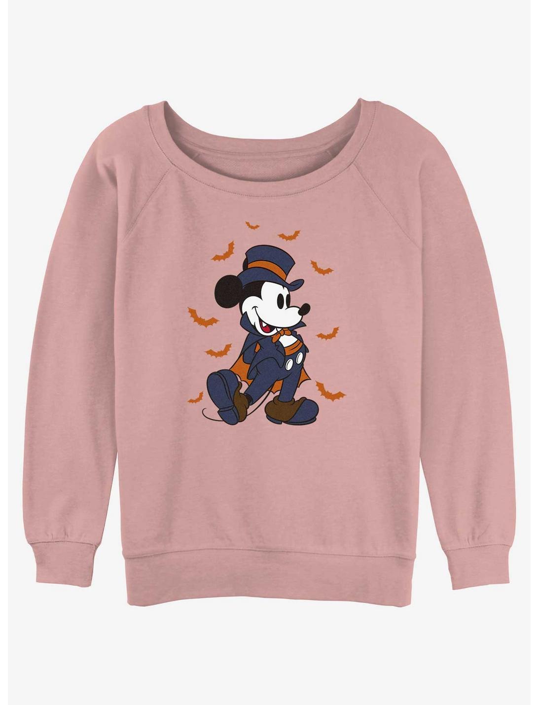 Disney Mickey Mouse Vampire Mickey Girls Slouchy Sweatshirt, DESERTPNK, hi-res