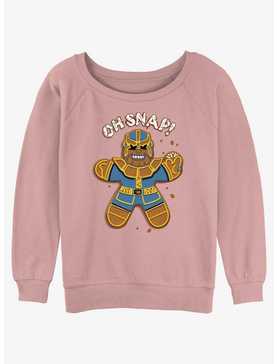 Marvel Gingerbread Thanos Titan Girls Slouchy Sweatshirt, , hi-res