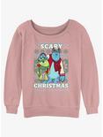 Disney Pixar Monsters University Scary Ugly Christmas Girls Slouchy Sweatshirt, DESERTPNK, hi-res