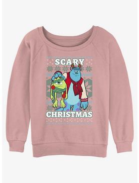 Disney Pixar Monsters University Scary Ugly Christmas Girls Slouchy Sweatshirt, , hi-res