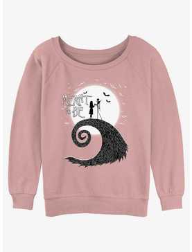 Disney The Nightmare Before Christmas Meant To Be Jack and Sally Girls Slouchy Sweatshirt, , hi-res