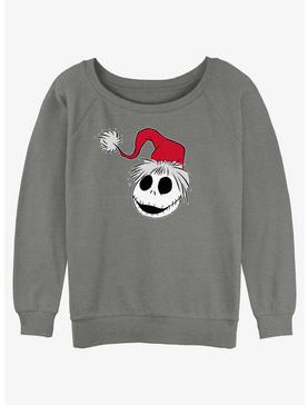 Disney The Nightmare Before Christmas Santa Hat Jack Girls Slouchy Sweatshirt, , hi-res