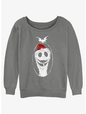 Disney The Nightmare Before Christmas Santa Jack Girls Slouchy Sweatshirt, , hi-res