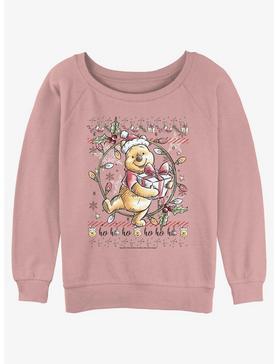 Disney Winnie The Pooh Christmas Bear Girls Slouchy Sweatshirt, , hi-res