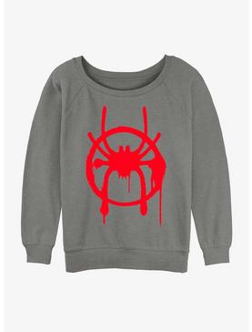 Marvel Spider-Man Miles Morales Symbol Girls Slouchy Sweatshirt, , hi-res