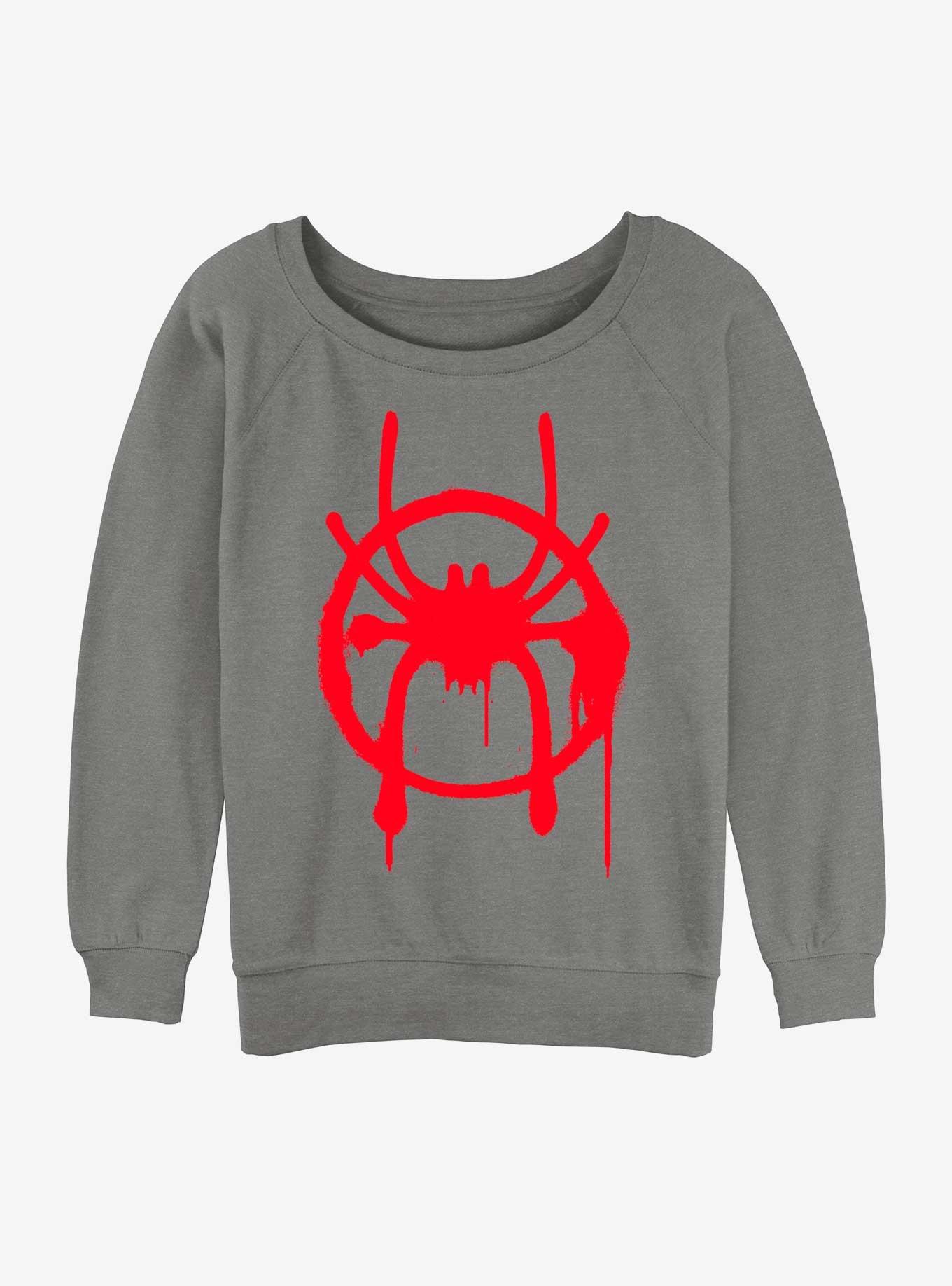 Marvel Spider-Man Miles Morales Symbol Girls Slouchy Sweatshirt, , hi-res