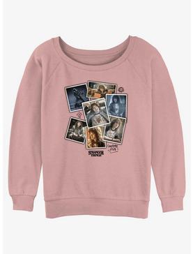 Stranger Things Eddie Munson Collage Girls Slouchy Sweatshirt, , hi-res